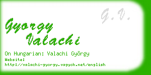 gyorgy valachi business card
