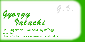 gyorgy valachi business card